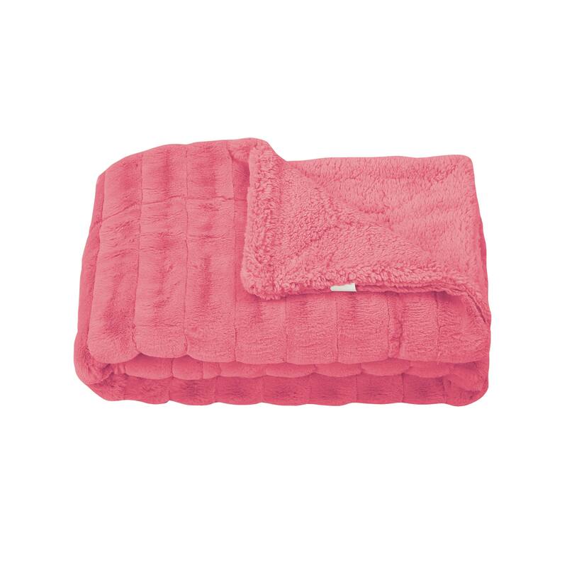 Supermink Decorative Fauxfur Throw 50'' x 60''