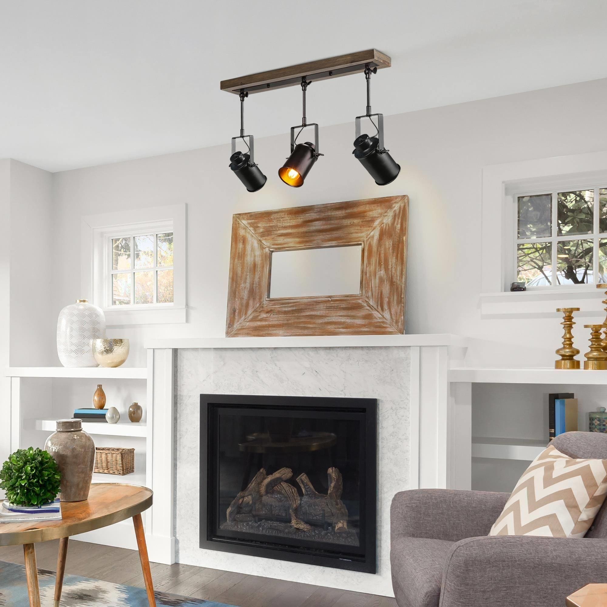 Wood track light on sale