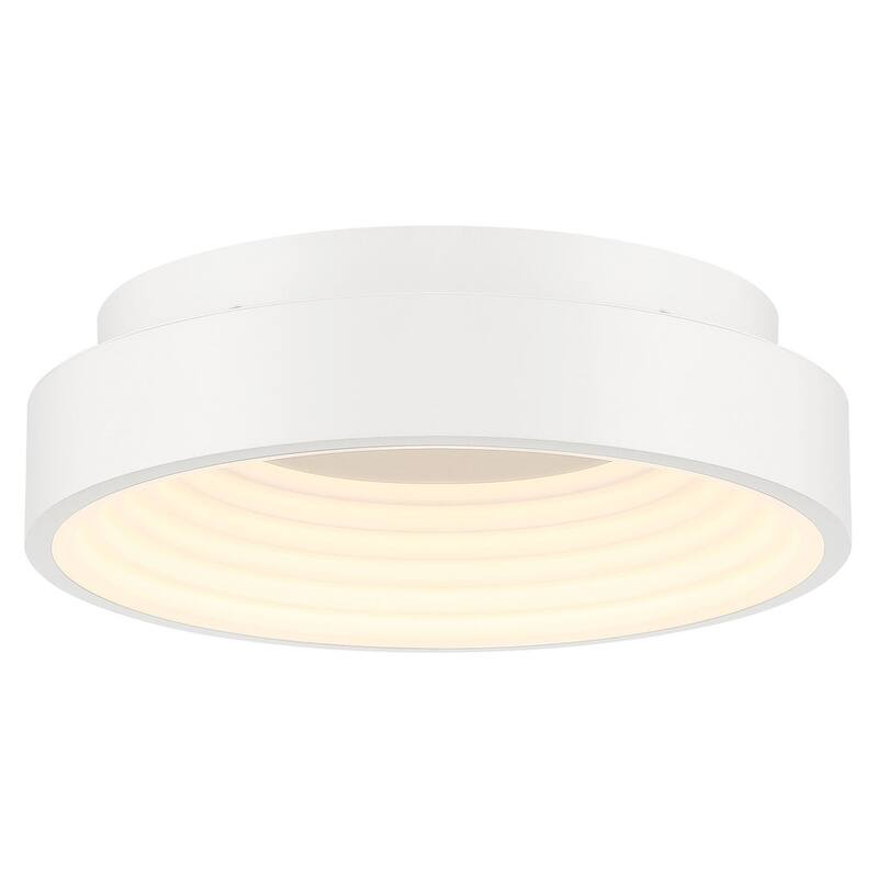 Kovacs P5551-L Conc 15" Wide LED Flush Mount Drum Ceiling Fixture - Matte White