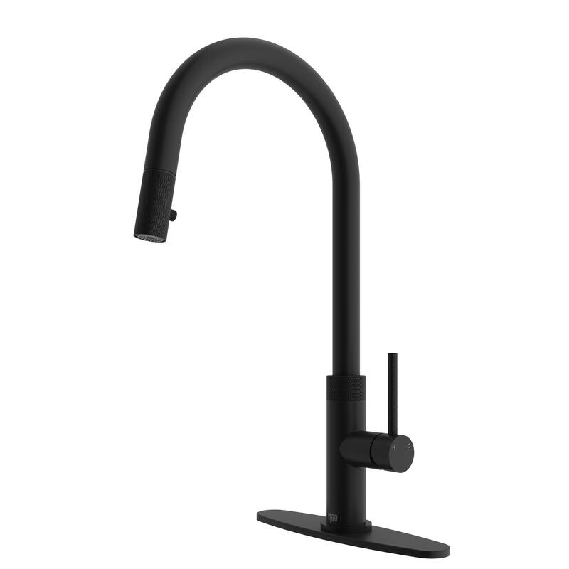VIGO Bristol 19" H Single Handle Pull-Down Sprayer Kitchen Faucet
