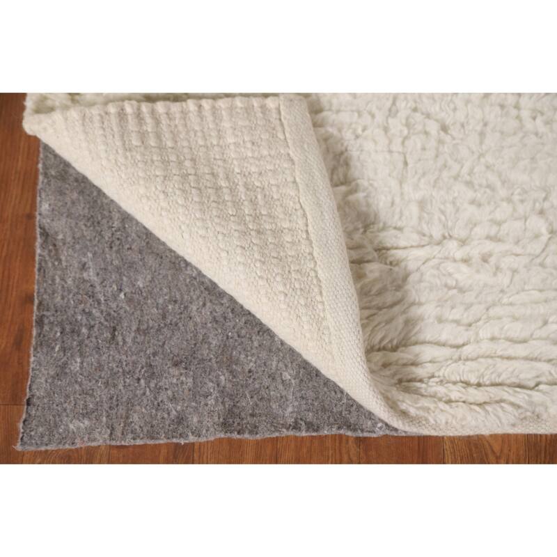 Earth Tone Moroccan Oriental Area Rug Handmade Wool Carpet - 5'2"x 7'6"