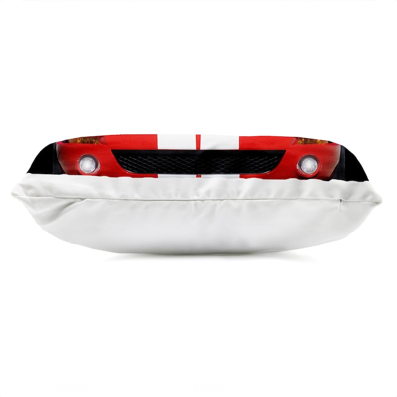 Stupell Iconic Red Sports Car Printed Outdoor Throw Pillow Design by Mark Rogan