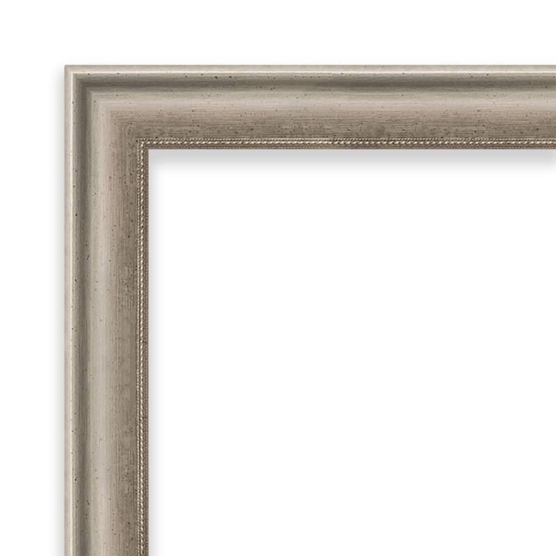 Salon Scoop Wood Framed Grey Corkboard Bulletin Board