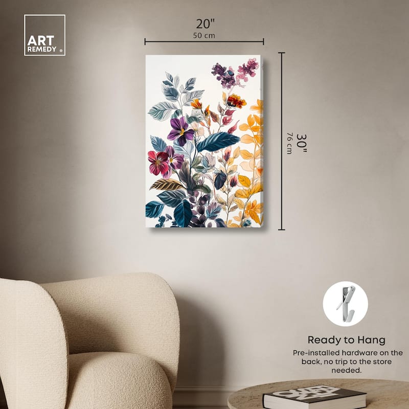 Iris Indigo I Canvas by Art Remedy, Gallery Wrapped