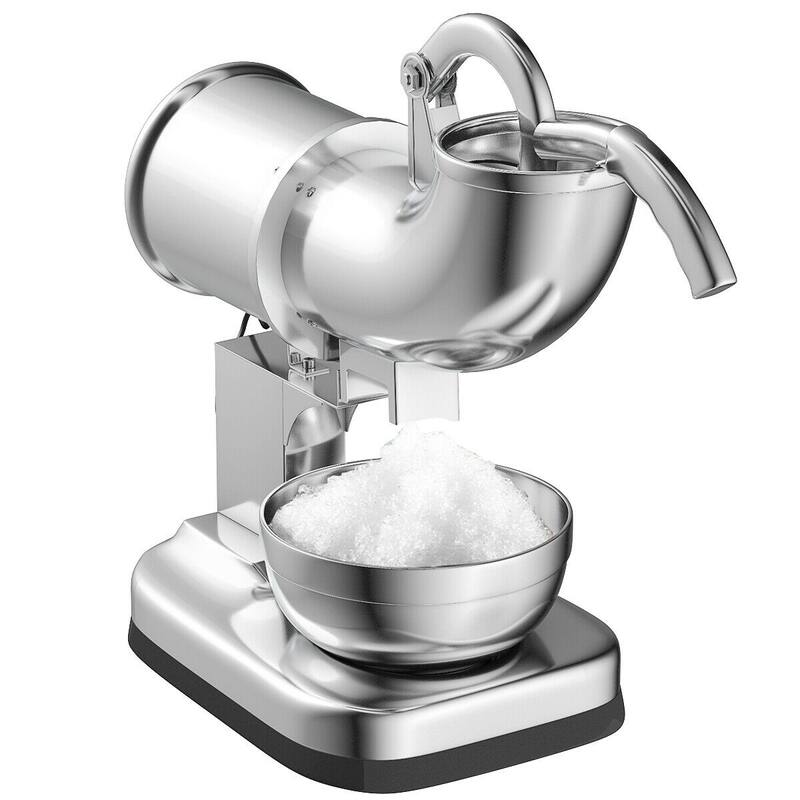 SUGIFT 440 lbs Electric Ice Shaver Machine Snow Cone Maker - Silver