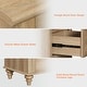 preview thumbnail 11 of 10, Farmhouse Coffee Table with Cabinets & Drawers, Wooden Center Table