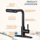 preview thumbnail 56 of 79, WOWOW Single Handle Waterfall Pull Down Sprayer Kitchen Faucet