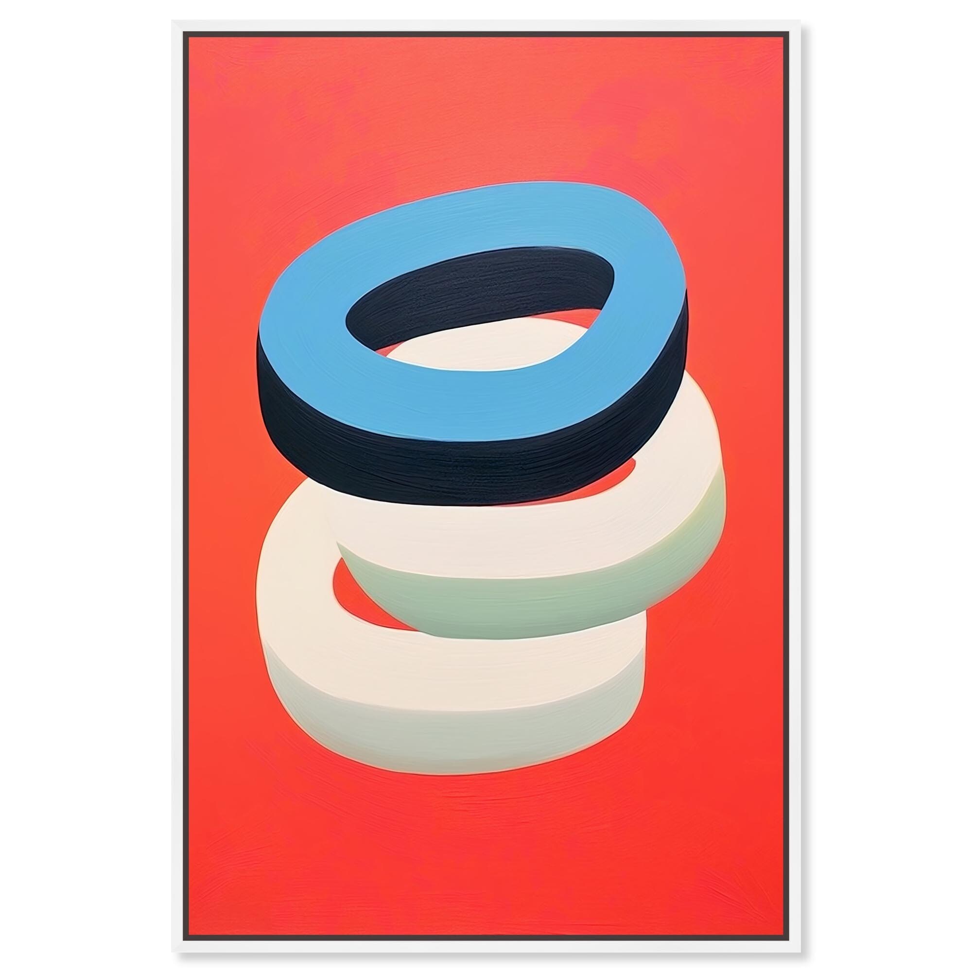 One above another Canvas Geometric Art Prints by Art Remedy