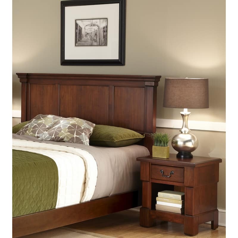 Aspen 2-Piece King Headboard & Nightstand Set by Homestyles