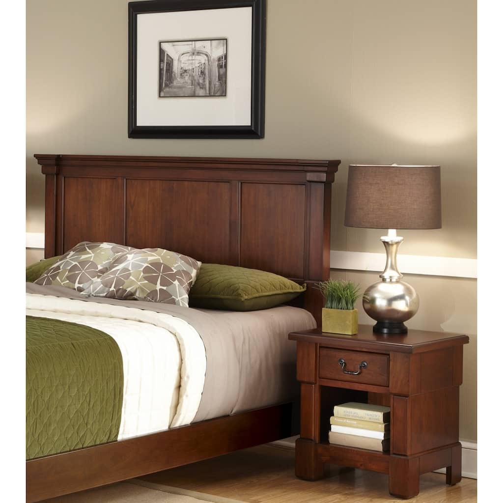 Aspen 2-Piece King Headboard & Nightstand Set by Homestyles