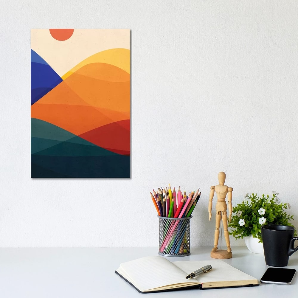 iCanvas "Meditative Mountains" by Modern Tropical Canvas Print