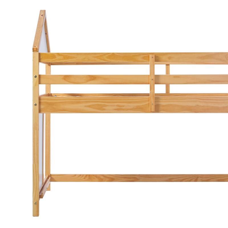 Walker Edison Wood Low Loft Bed