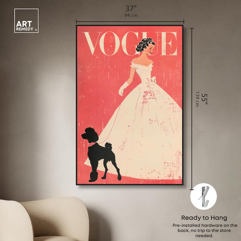 Red and Ivory Cover Canvas by Art Remedy