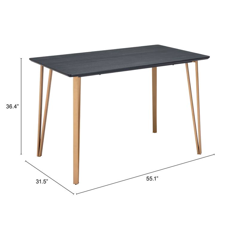 Deus Counter Table Black