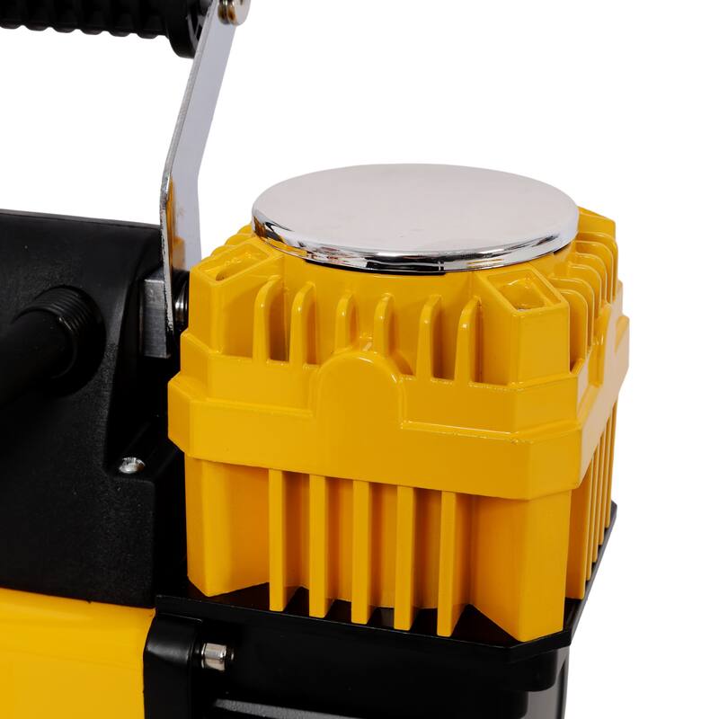 12V Heavy Duty Air Compressor,Tire Inflator with Pressure Gauge, Max 150 PSI,Tire Inflator Air Pump for Car, SUV, RV, Truck