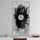 preview thumbnail 3 of 13, Strick & Bolton 'Abstract Broken Wall 3D Design' Metal Clock