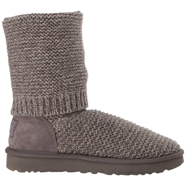 ugg purl cardy knit boot black