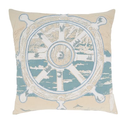 Helm of the Waves Throw Pillow