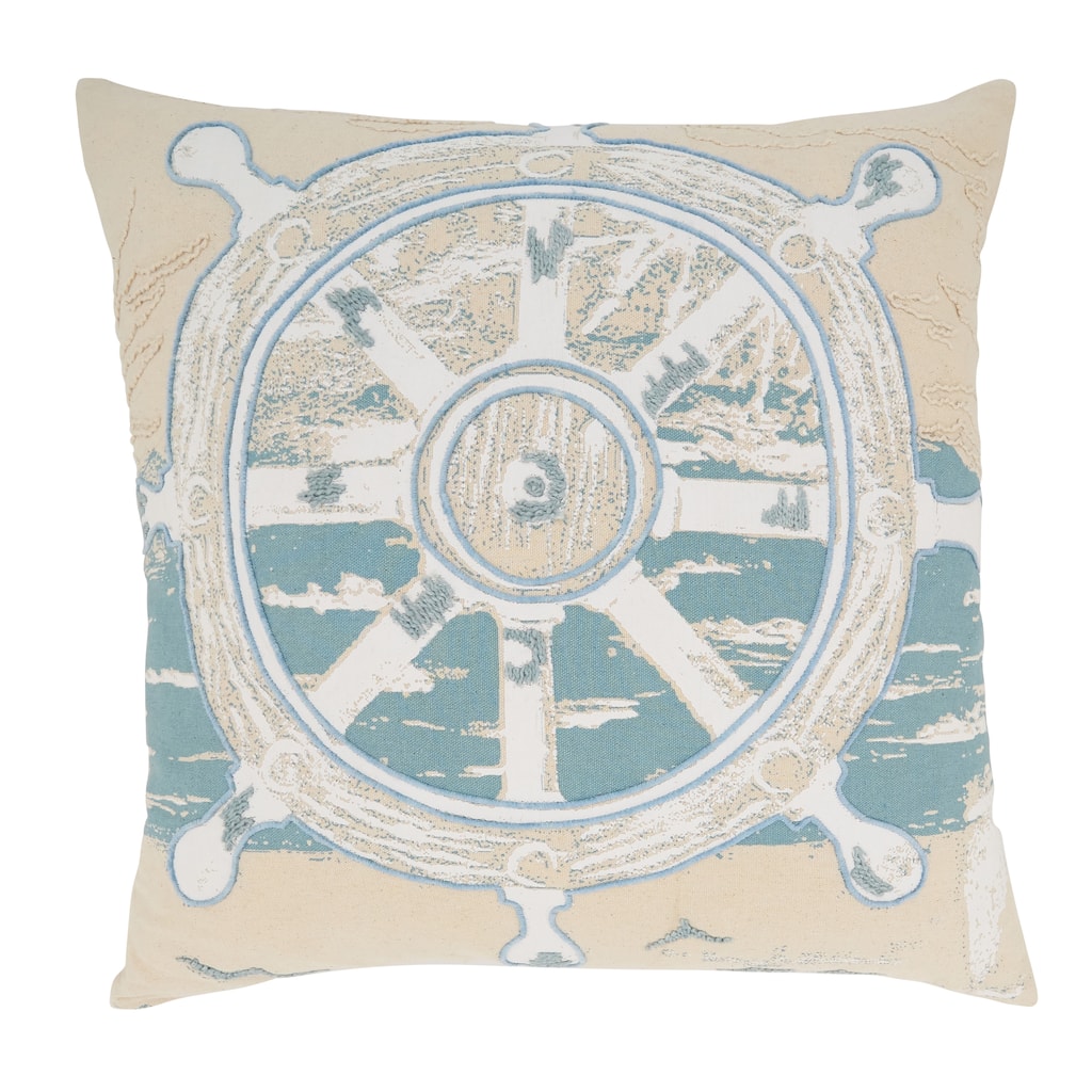 Helm of the Waves Throw Pillow