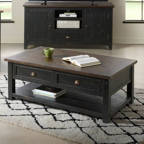 The Gray Barn Downington Wood 2-drawer Coffee Table
