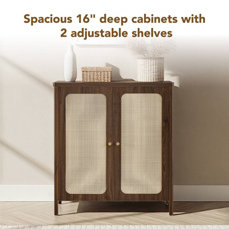 Spruce & Spring Boho Chic Sideboard Buffet Cabinet with Storage for Dining & Living Room