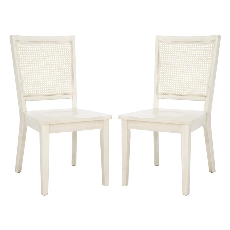 SAFAVIEH Elia Farmhouse Dining Chair (Set of 2) - 20 In. W x 23 In. D x 37 In. H - 20Wx23Dx37H