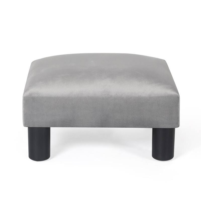 Adeco 15'' Small Ottoman Upholstered Foot Rest