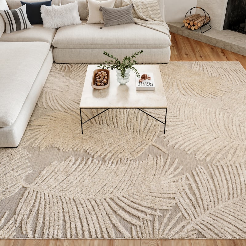 Nourison Suncoast Indoor/Outdoor Nature Area Rug.