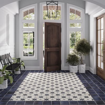 Faenza 8x8 Midnight Navy Porcelain Square Wall and Floor Tile (6.46 sq ft/case) - 15 Pack