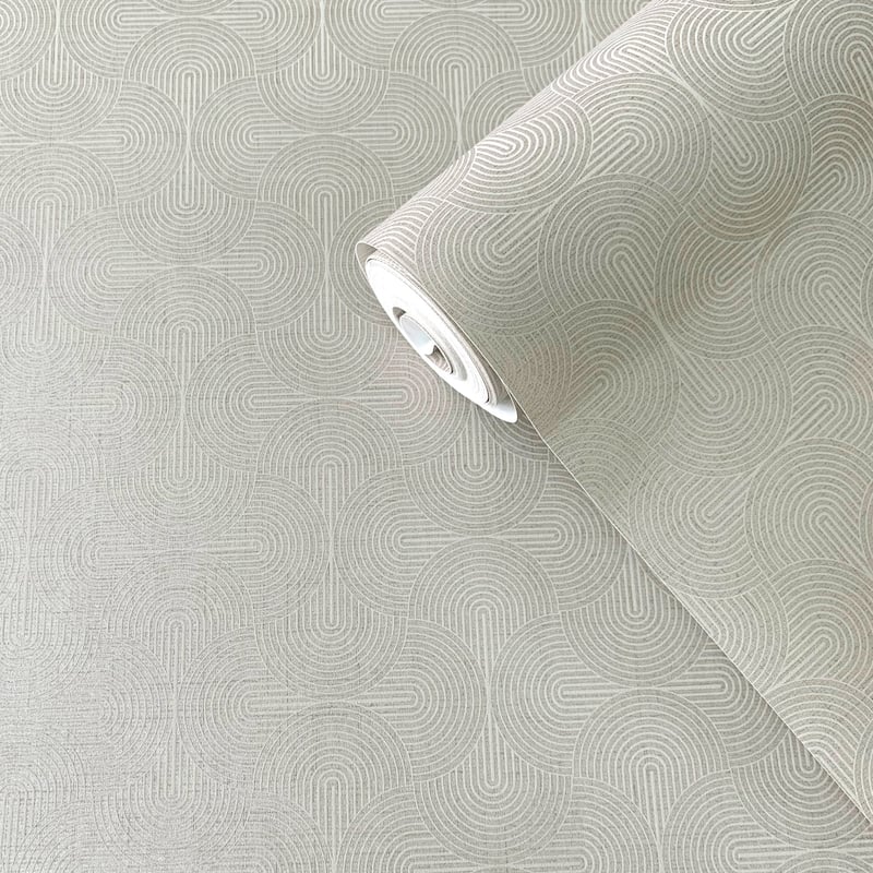 Galerie Wallcoverings Boutique Geometric Zen Non-woven Shimmery Wallpaper Roll