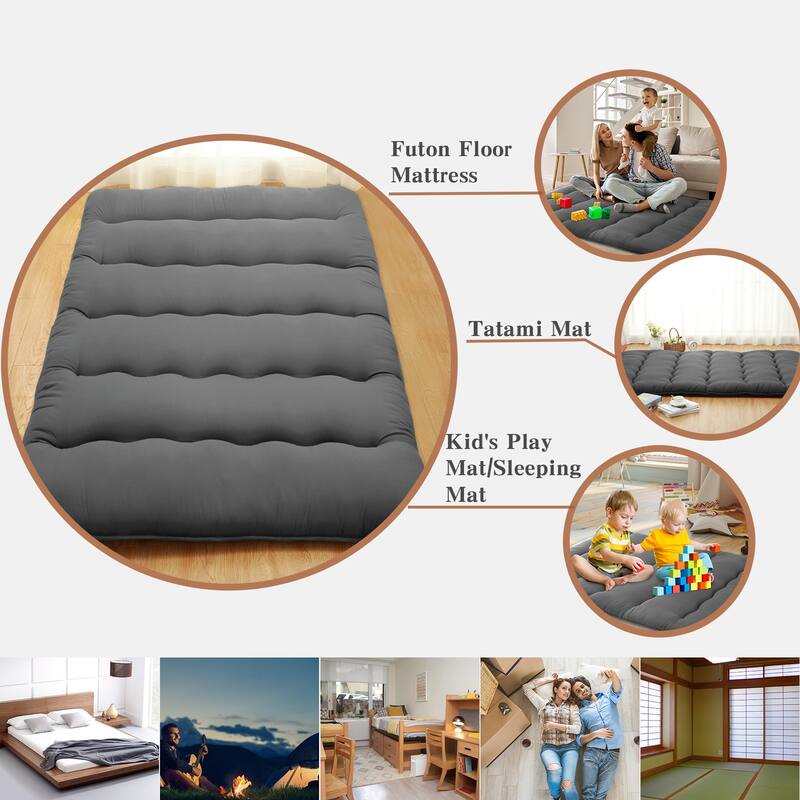 Japanese Futon Floor Mattress, Japanese Style Floor Mattress Sleeping Mattress Pad Tatami Mat