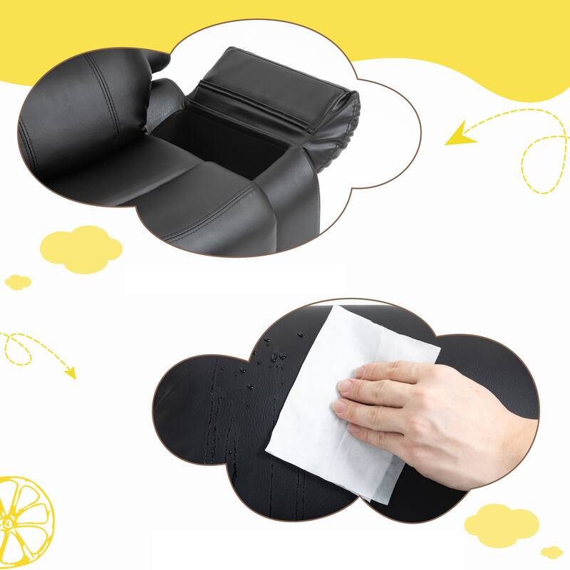 EROMMY Faux Leather Kids Recliner Chair, Adjustable PU Lounge Sofa for Reading and Napping