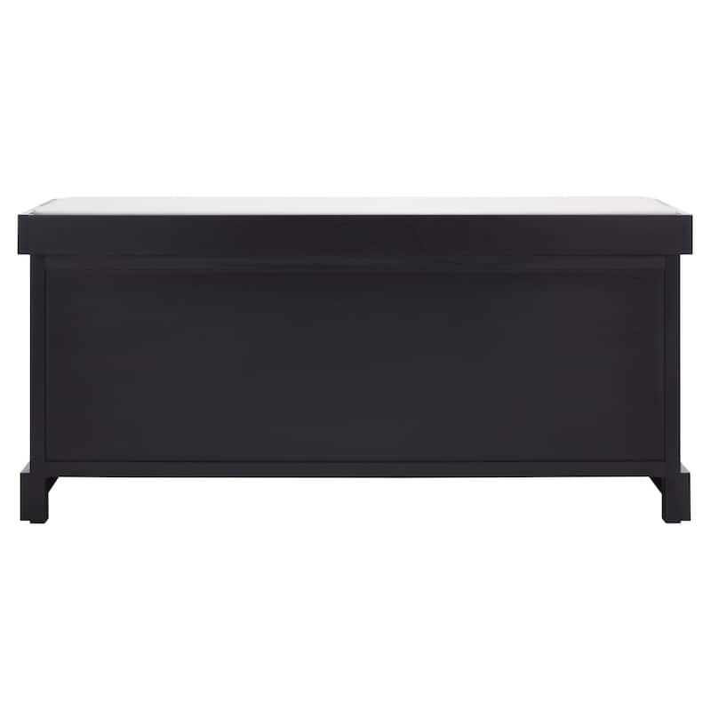 SAFAVIEH Mozella 3-Drawer Cushion Bench - 42" W x 15" D x 20" H - 42Wx15Dx20H