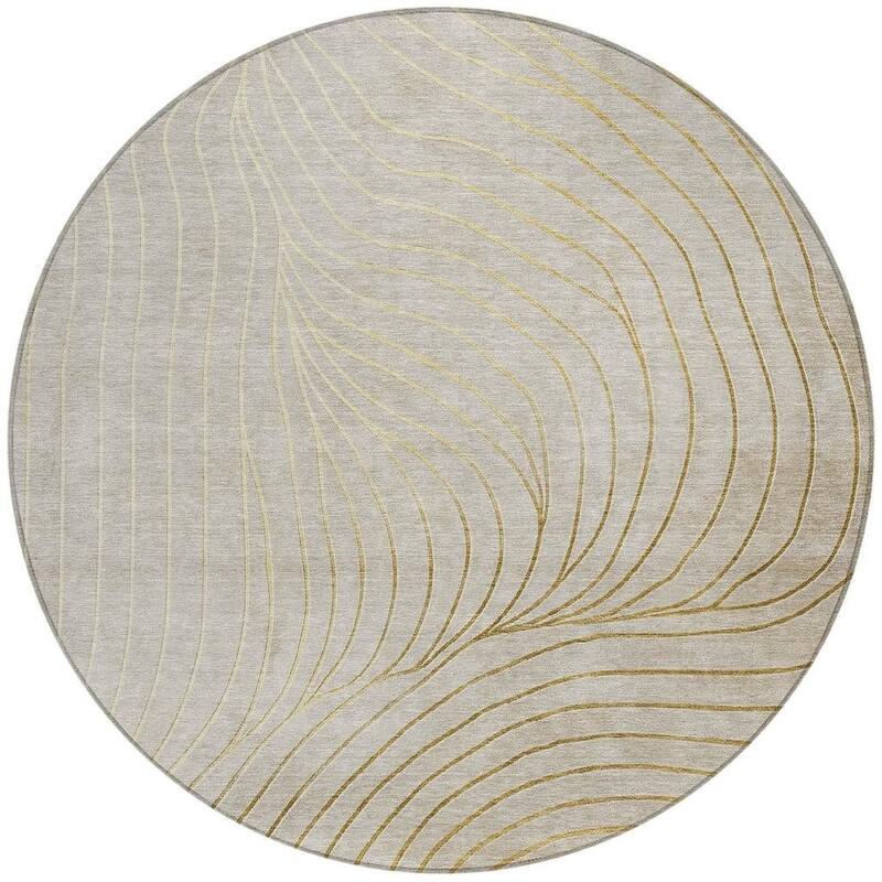 HomeRoots Abstract Transitional Rectangle Outdoor Rug