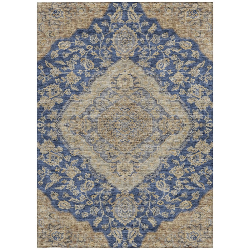 HomeRoots Oriental Traditional Rectangle Outdoor Rug