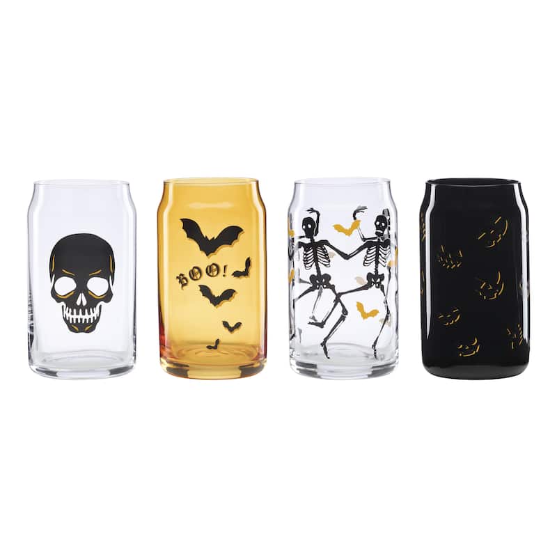 Oneida Vintro Halloween Can Coolers, Set of 4