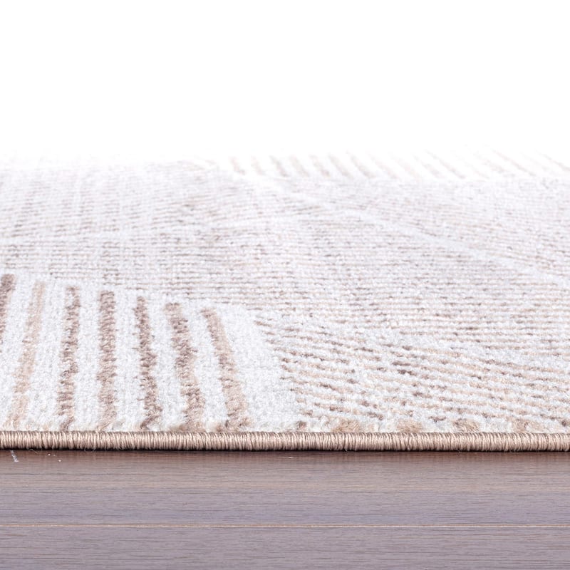 Contemporary Geometric Stripe Area Rug