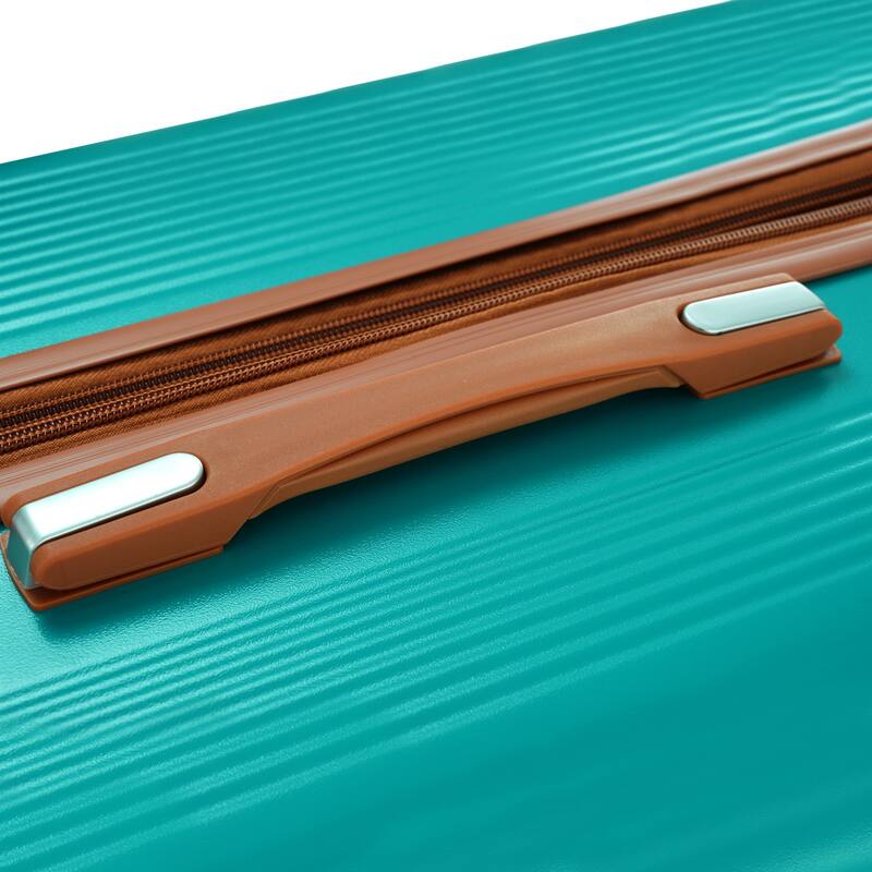 3 Piece Hardside Lightweight Luggage Sets with Double Spinner 8 Wheels and TSA Lock