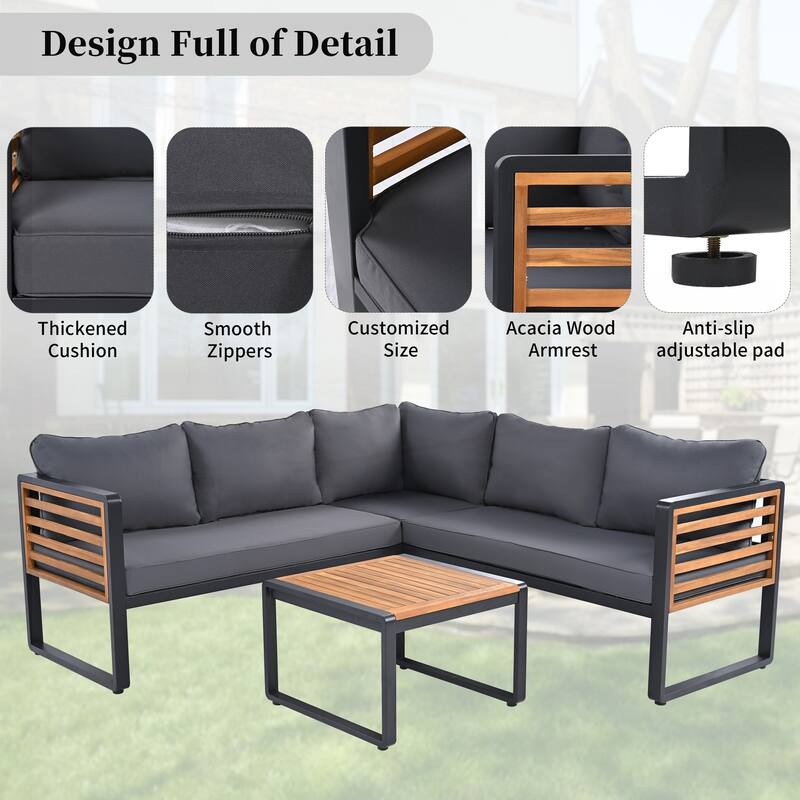 4 Pieces Outdoor Patio Conservation Set