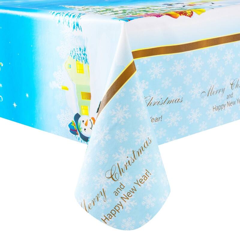 Retro Gray tablecloth Great Flannel Excellent Modern Minimalist - 52" x 70"