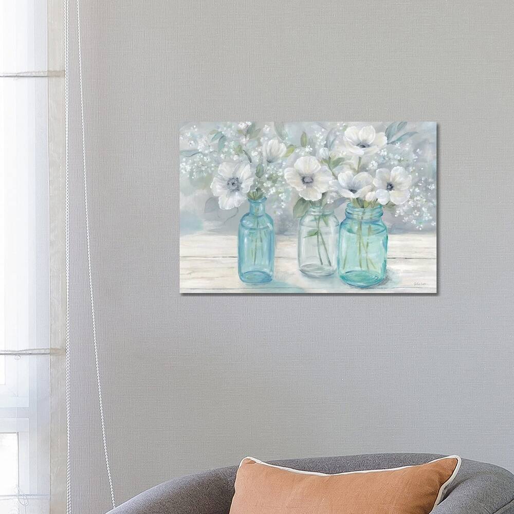 iCanvas "Vintage Jar Bouquet Landscape" by Cynthia Coulter Canvas Print