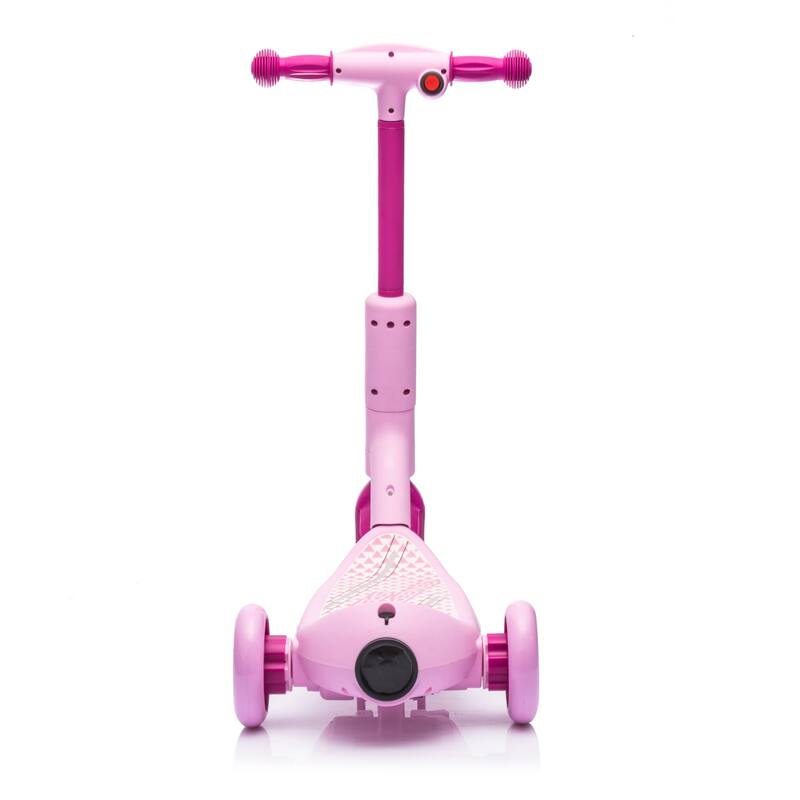 2in1 Kids Ride On Three-Wheel Balance Electric Scooter, Toy for kids, Tail Color Lights W/Spray, Wider Pedal