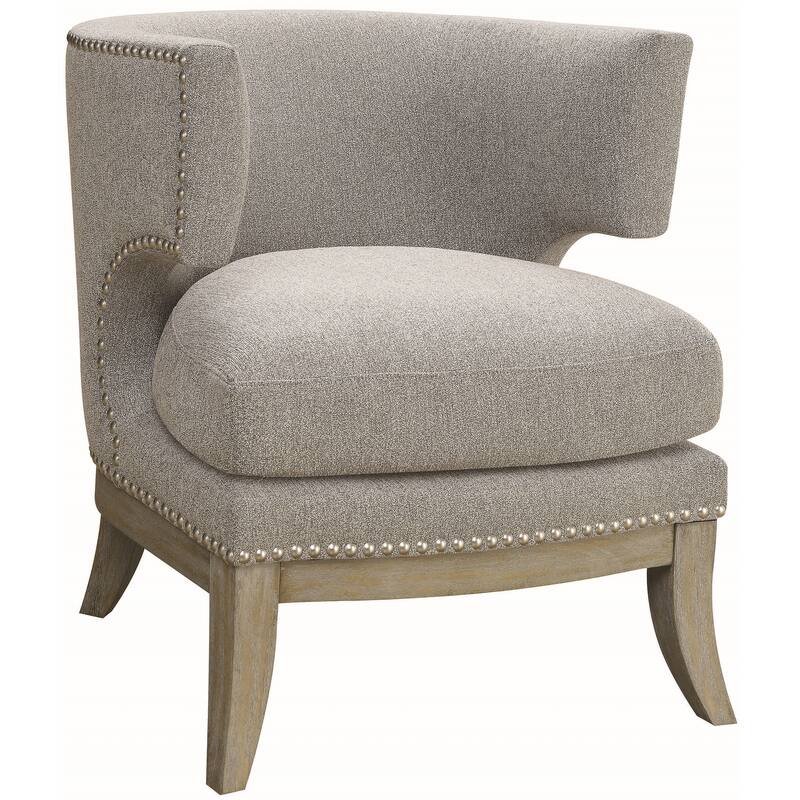 Mid Century Modern Design Living Room Accent Chair with Nailhead Trim