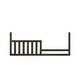 preview thumbnail 3 of 1, Nursery 56" Wide Toddler guardrail, Gray