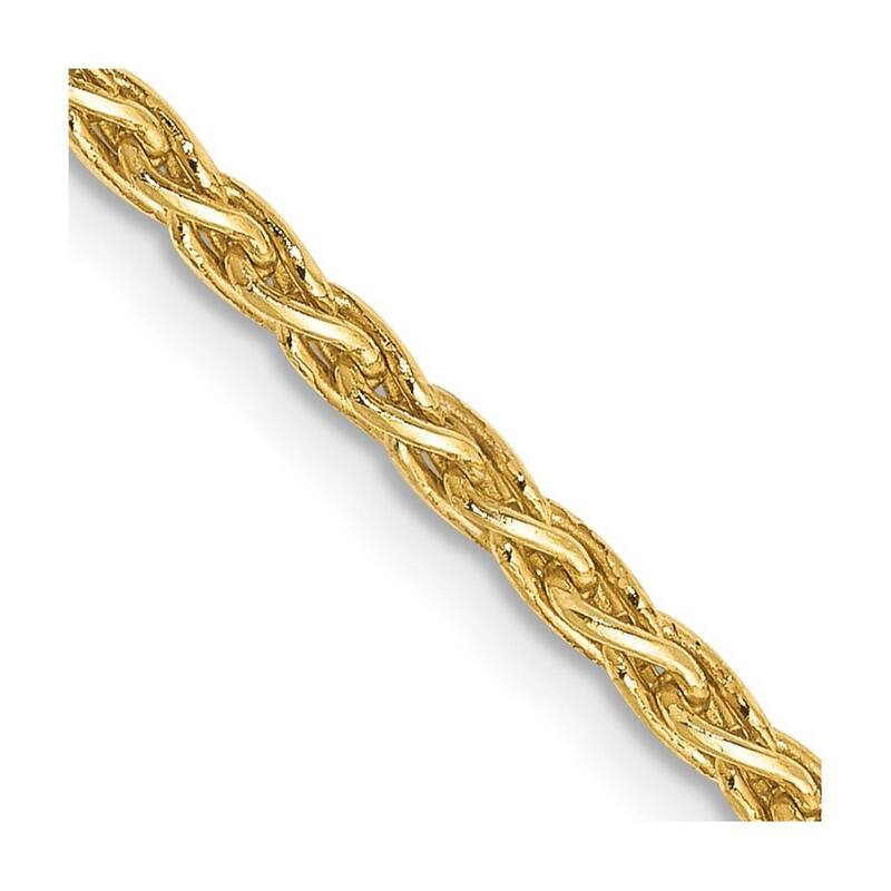 Curata 14k Yellow Gold Solid Polished 2.5mm Round Wheat Chain Bracelet 7 Inch Lobster Claw