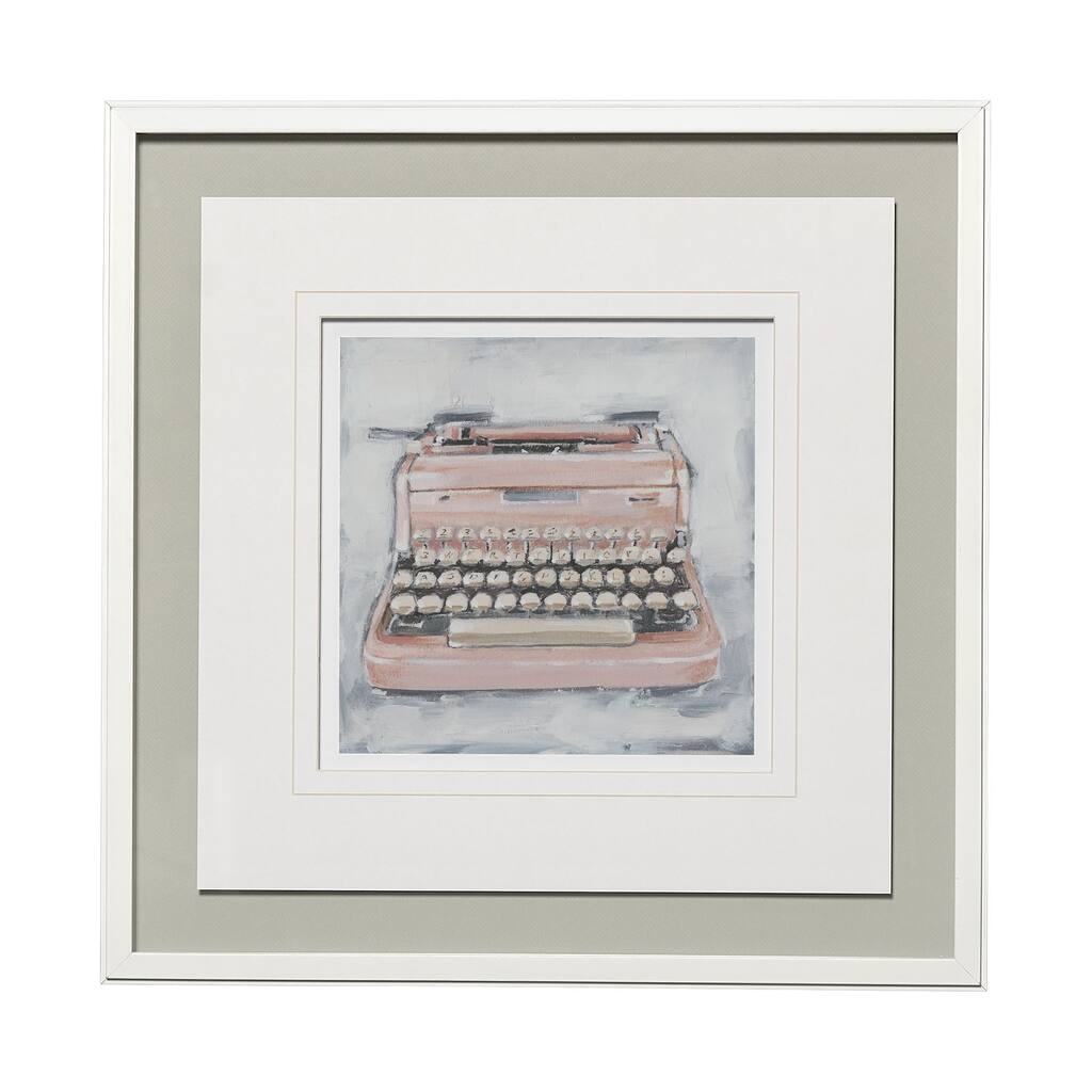 Vintage Typewriter IV Framed Art Print