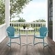 preview thumbnail 2 of 38, Crosley Tulip 3Pc Outdoor Bistro Set - 98 W x 29 D x 32.88 H