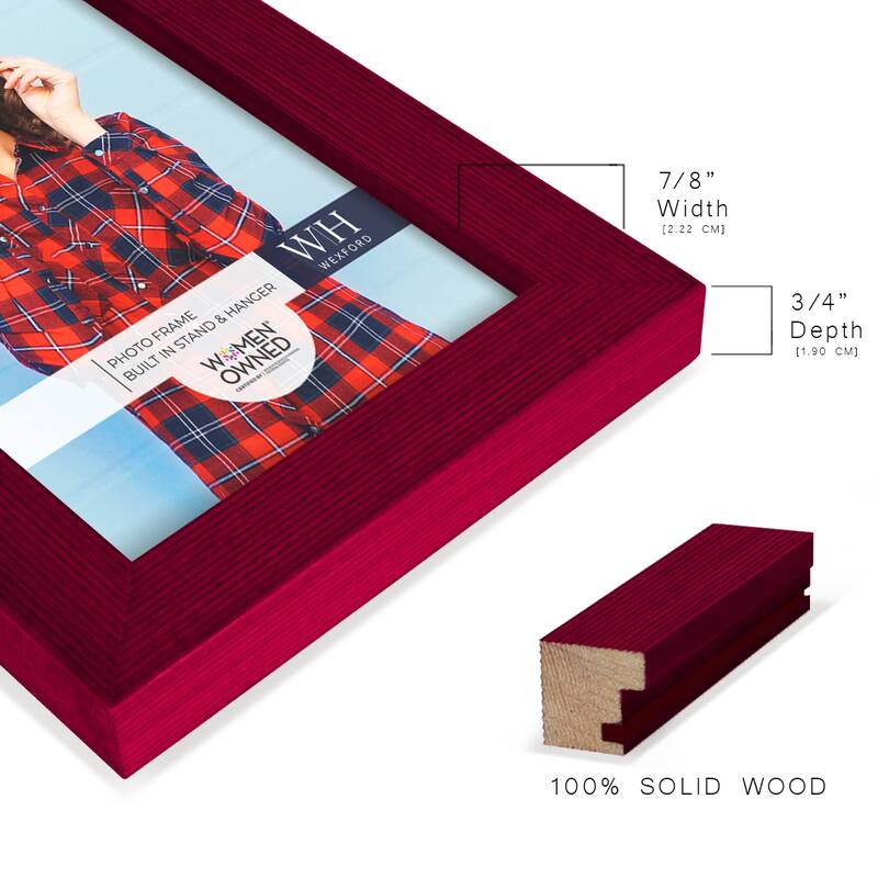 4 Piece Set Solid Wood Picture Frame
