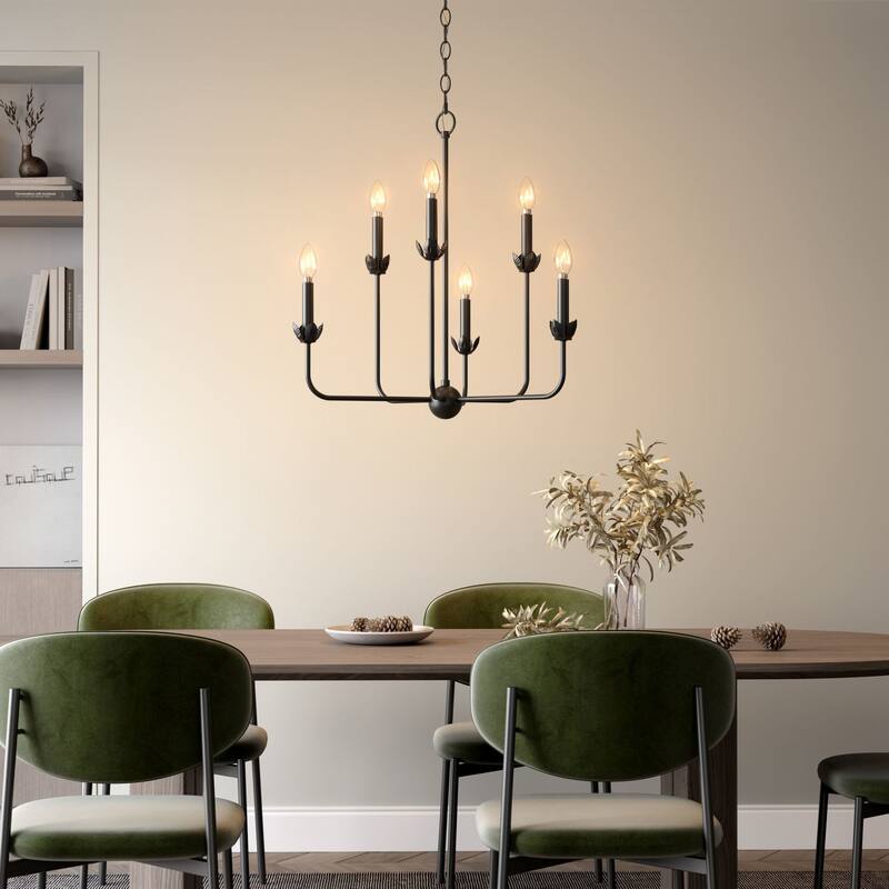 Millennium Lighting 29706 Freesia 6 Light 26" Wide Taper Candle Style