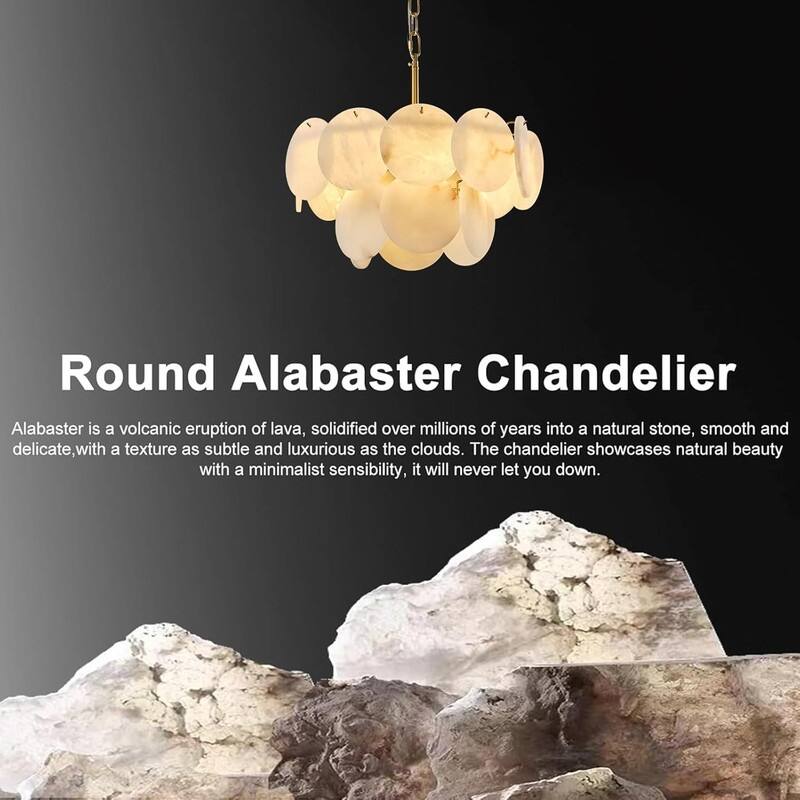 KAYLA Modern Natural Marble Living Room Chandeliers